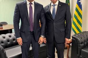 Leonardo Sobral do DER-PI e Marcelo Castro (Foto: Reprodução)