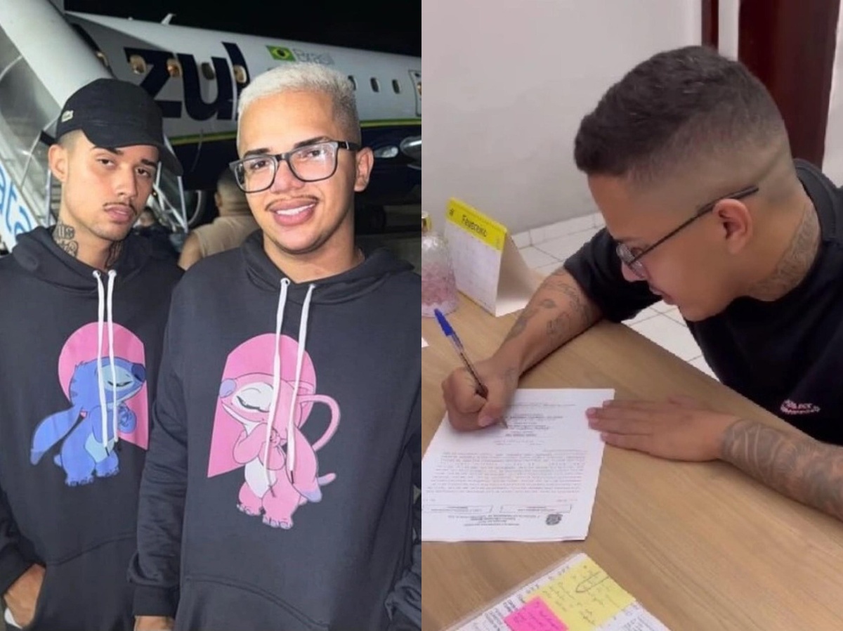 Lokinho assinou o documento de união na cadeia, onde seu namorado segue preso acusado de atropelar e matar duas mulheres em Teresina
