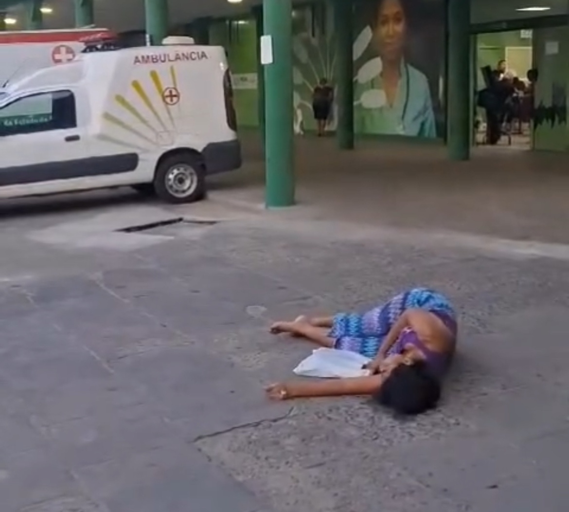 Mulher convulsionou na porta do HEDA, em Parnaíba