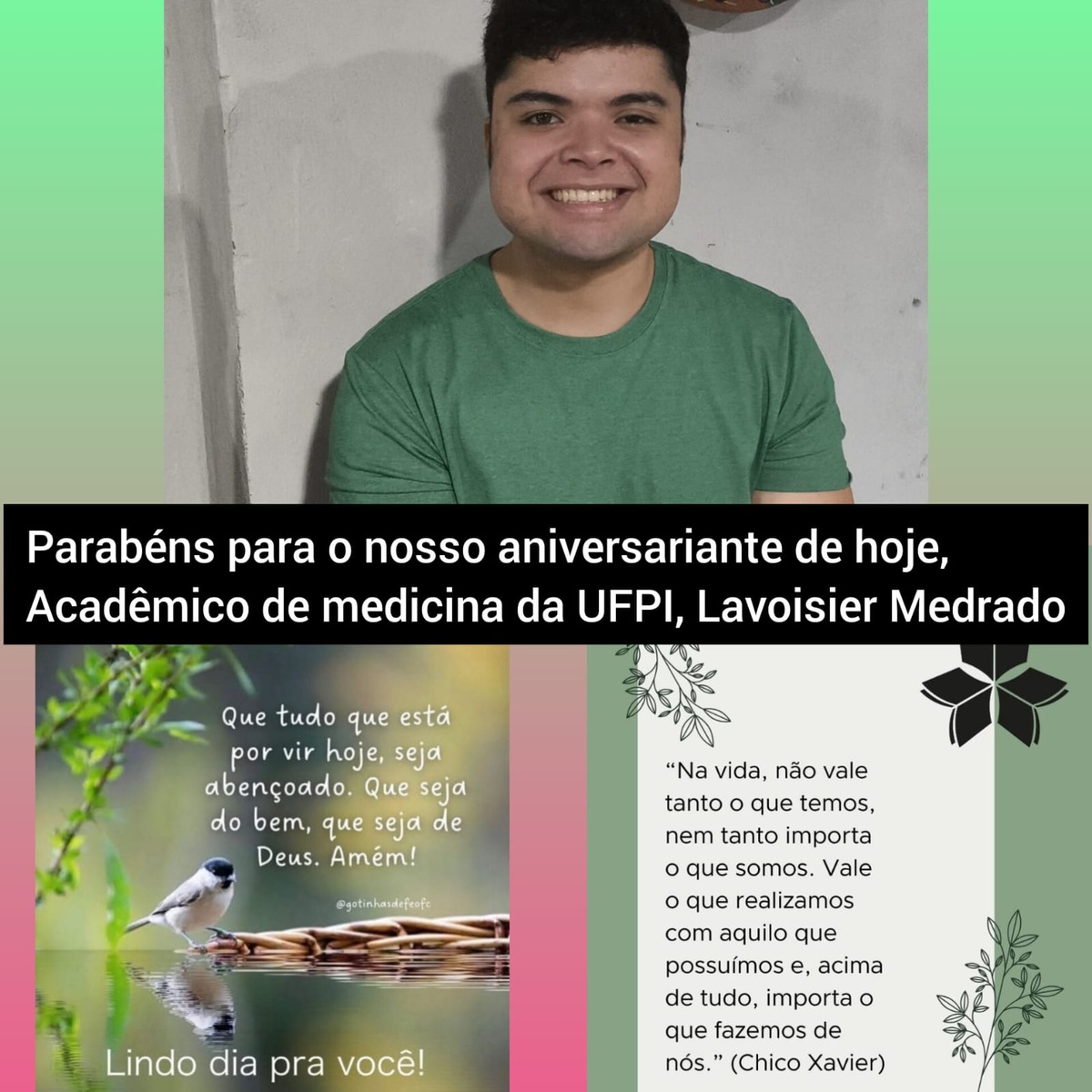 Pensamento do dia.