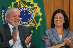 Presidente Lula e a ministra da Saúde, Nísia Trindade. (Foto: Reprodução | Jose Cruz | Agência Brasil)