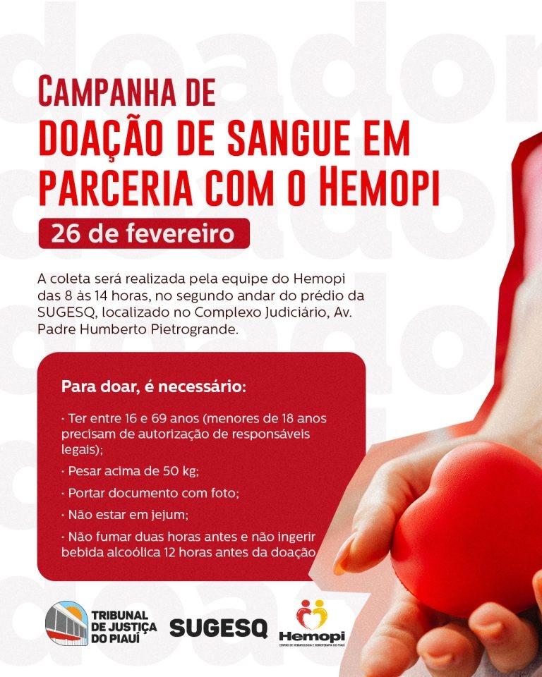 realizam hoje campanha de doação de sangue