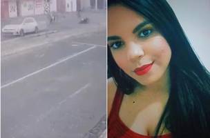 Victoria Lorrane estava na garupa de uma moto quando foi atropela pelo estudante (Foto: Reprodução)