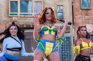 Anitta durante apresentação no Coachella 2022, em Indio, Califórnia (Foto: Amy Harris/Invision/AP)