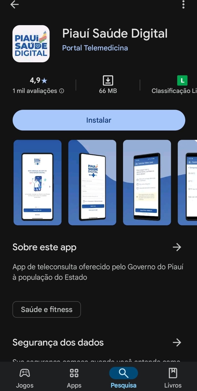 App Piauí Saúde Digital