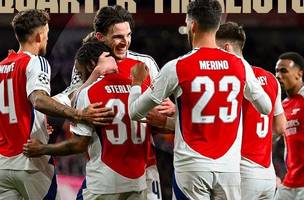 Arsenal avança às quartas da Champions• Reprodução/X/Arsenal (Foto: • Reprodução/X/Arsenal)