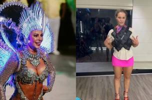Atriz Paolla Oliveira mostrou nesta terça-feira (11) como aguenta fantasia do Carnaval• Instagram/Paolla Oliveira (Foto: • Instagram/Paolla Oliveira)