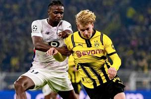 Borussia Dortmund e Lille empatam no Signal Iduna Park, pela Champions League• Divulgação / Borussia Dortmund (Foto: • Divulgação / Borussia Dortmund)