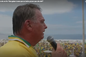 Discurso de Bolsonaro em Copacabana (Foto: Reprodução)