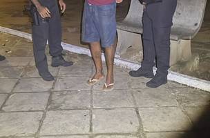Foragido preso no Centro de Teresina (Foto: Divulgação)