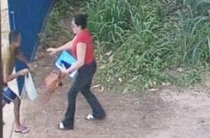 Imagens do sistema de segurança (Foto: Reprodução)