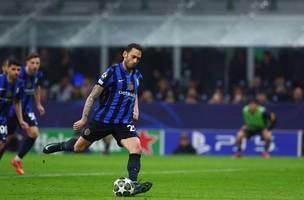 Inter de Mião venceu o Feyenoord e avançou na Champions League• Reprodução/@Inter (Foto: • Reprodução/@Inter)