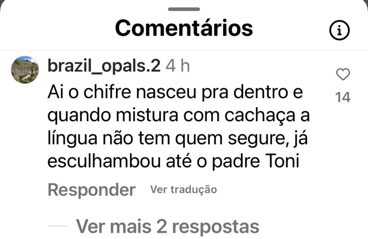 Leia na íntegra a msg do perfil da empresa de Jivago sobre a vida de Robert Rios