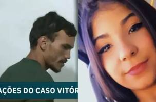 Maicol Sales dos Santos, de 27 anos, que stalkeava a vítima há cerca de um ano, confessou ter agido sozinho no assassinato de Vitória Regina (Foto: Reprodução/ Record e Instagram / Contigo)