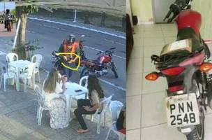 Moto apreendida. (Foto: Reprodução)