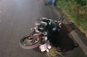 Motocicleta envolvida no acidente (Foto: Reprodução)