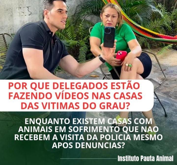 O delegado Zanata fazendo video de autopromoção