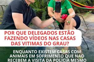 O delegado Zanata fazendo video de autopromoção (Foto: Reprodução)