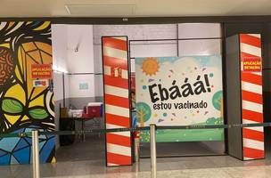 Posto de vacina no Teresina Shopping (Foto: Divulgação)