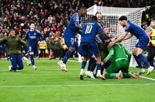 PSG eliminou o Liverpool da Liga dos Campeões nos pênaltis (Foto: Oli Scarff/AFP)