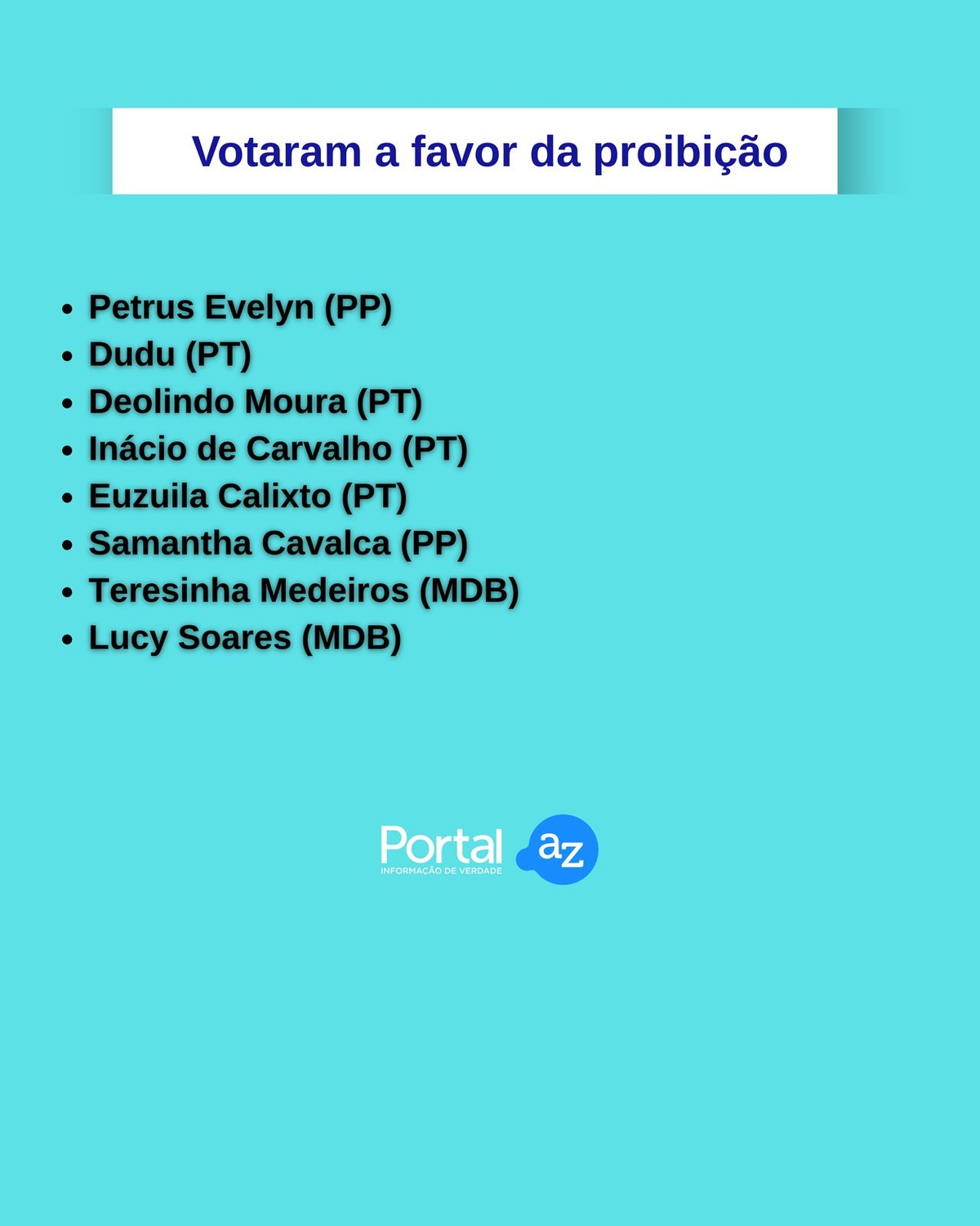 A favor da proibição