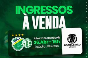 Altos X Tocantinópolis (Foto: Reprodução | i9Tickets)