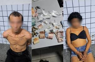 Apenas o homem foi autuado por tráfico de drogas. (Foto: Reprodução | PMPI)