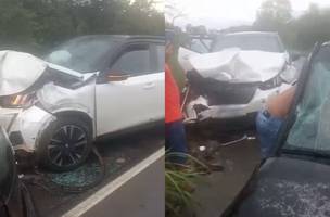 Colisão entre os dois veículos resultaram na morte de uma das passageiras (Foto: Reprodução/Redes Sociais)