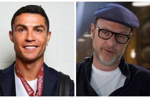Cristiano Ronaldo e Matthew Vaughn (Foto: Reprodução)
