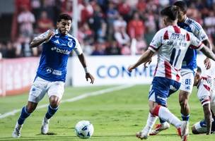 Disputa em Unión Santa Fe x Cruzeiro pela Copa Sul-Americana• Gustavo Aleixo/Cruzeiro (Foto: • Gustavo Aleixo/Cruzeiro)