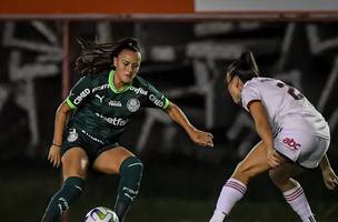 Flamengo x Palmeiras, Brasileiro Feminino em 2024 (Foto: Nayra Halm / Staff Images))