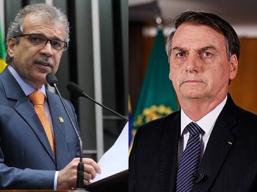 João Vicente Claudino e o ex-presidente Jair Bolsonaro