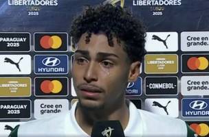 Jogador Luighi, atacante do Palmeiras, foi vítima de racismo em partida da Libertadores sub-20 contra o Cerro Porteño. (Foto: Reprodução | Conmebol)