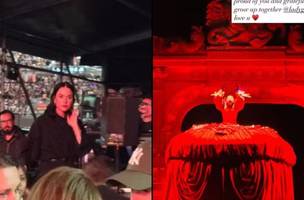 Katy Perry prestigiou o show de Lady Gaga e celebrou amizade entre as duas (Foto: Reprodução)