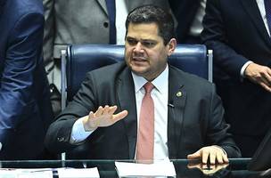 O presidente do Senado, Davi Alcolumbre, comandou a sessão (Foto: Reprodução | Andressa Anholete | Agência Senado)