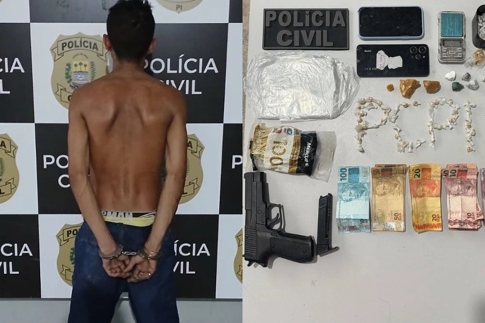 O suspeito usava tornozeleira eletrônica.