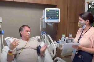 O vídeo de Bolsonaro sendo intimado na UTI foi publicado na rede social do ex-presidente na tarde desta quarta-feira (23) (Foto: Reprodução | Redes Sociais)