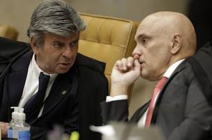 Os ministros do Supremo Tribunal Federal Luiz Fux e Alexandre de Moraes (Foto: Cristiano Mariz/O Globo)