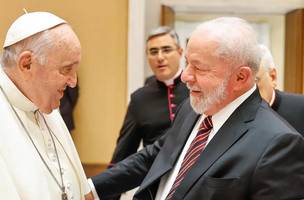 Papa Francisco e Lula (Foto: Ricardo Stuckert)