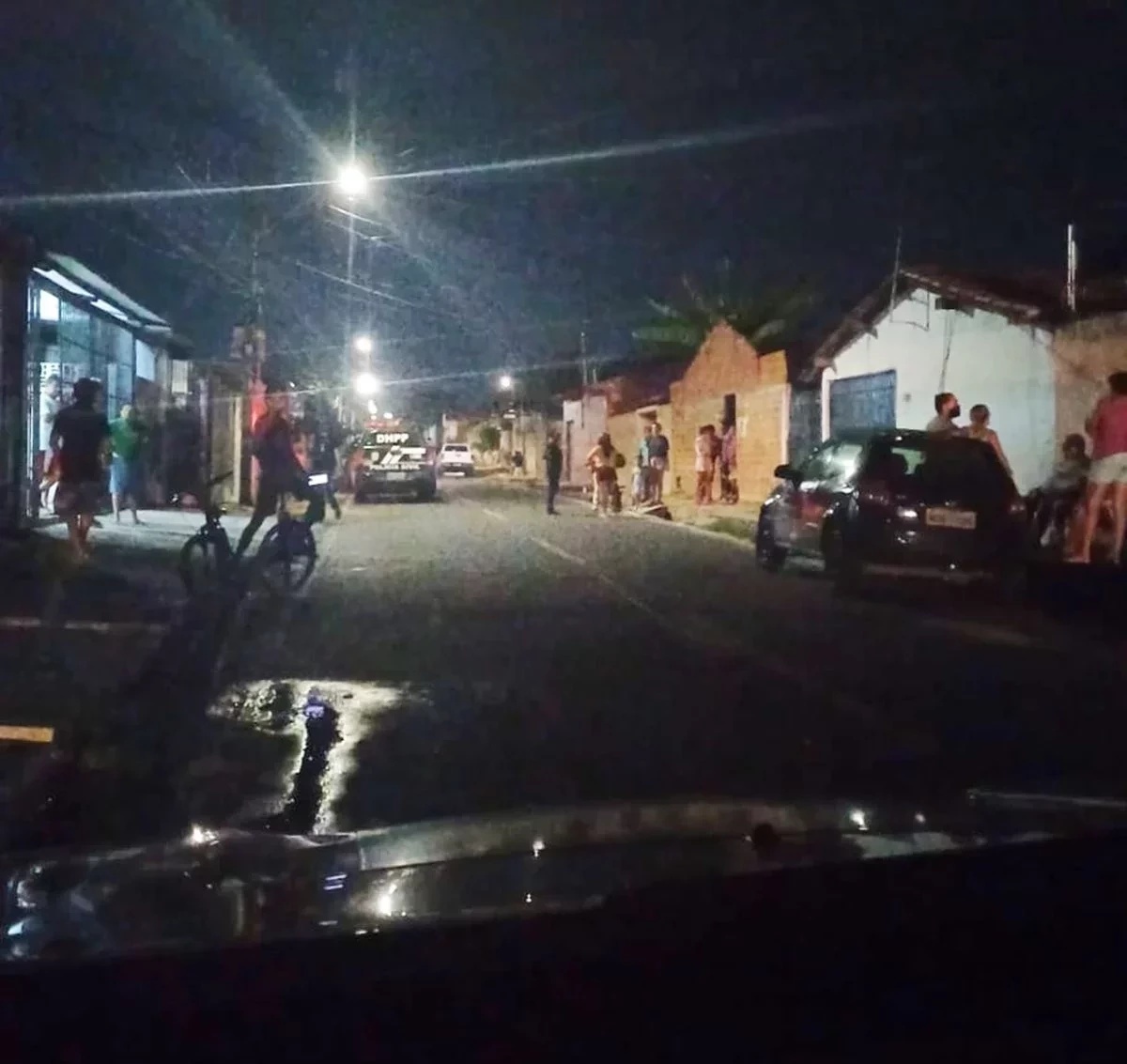 Rua onde aconteceu o crime