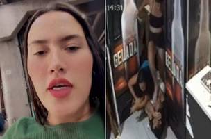 Samara Vaz relata que vem recebendo ameaças da polícia após imobilizar e jogar spray de pimenta em um assaltante que seria filho de um policial em Teresina (Foto: Reprodução)