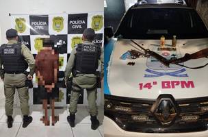 Suspeito de estuprar criança de 11 anos é pres (Foto: Reprodução | PMPI)