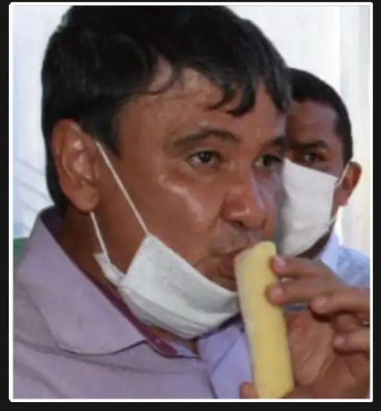 Wellington Dias chupando dindin, finge que o roubo dos aposentados não é com ele
