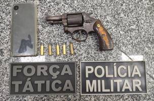 Arma apreendida. (Foto: Reprodução)