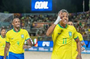Brasil vence Itália no mundial de Beach Soccer (Foto: CBF/Divulgação)