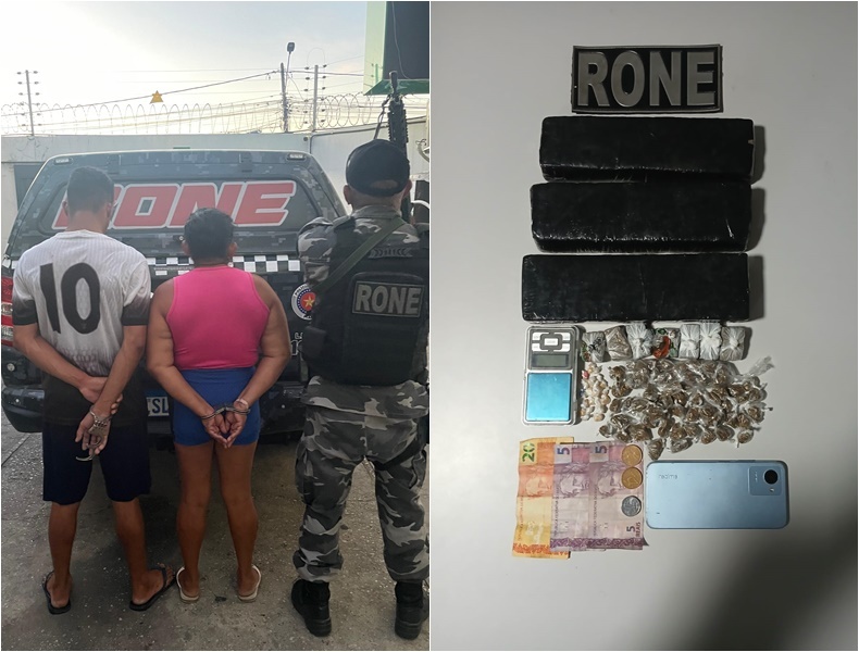 Casal suspeito de tráfico de droga e associação criminosa