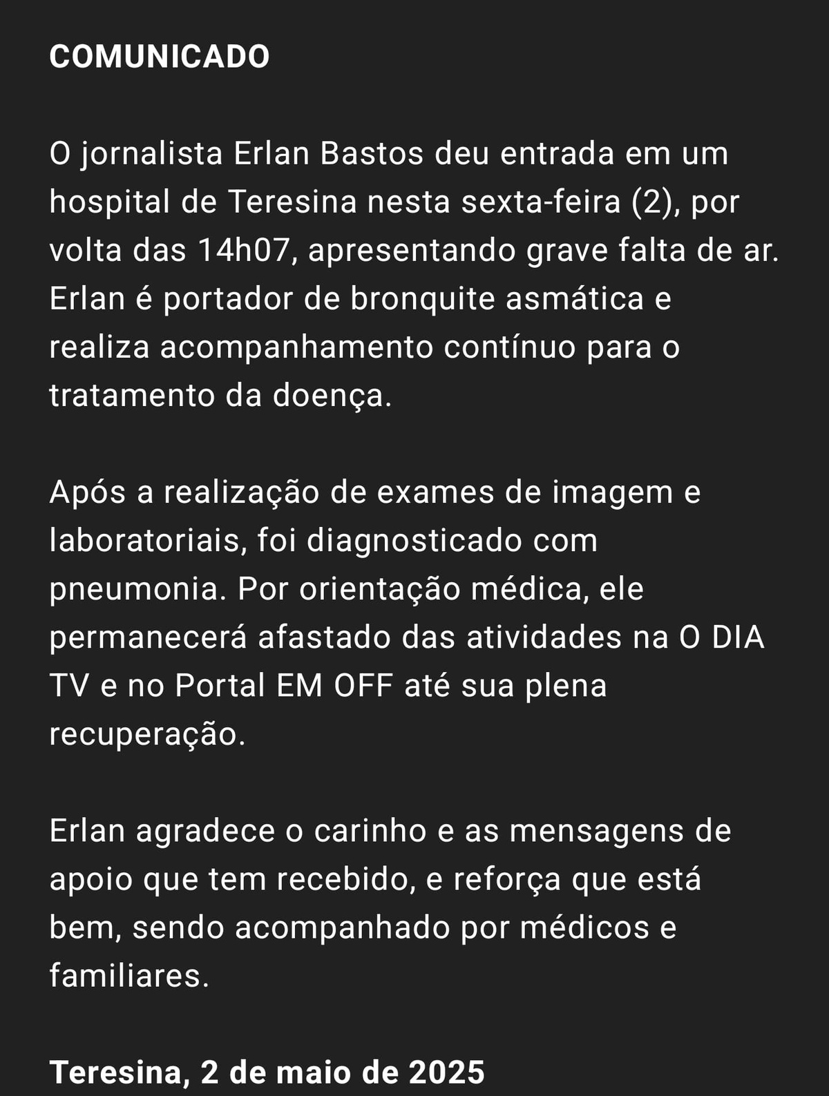 Comunicado