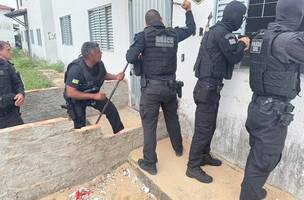 Draco deflagra Operação Retomada na zona Sul de Teresina contra facção criminosa (Foto: Divulgação/SSP-PI)
