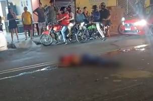 Entregador é morto atropelado na avenida Duque de Caxias (Foto: Reprodução)