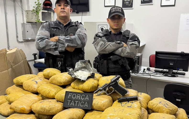 Força Tática apreende 70 invólucros de substância análoga à maconha